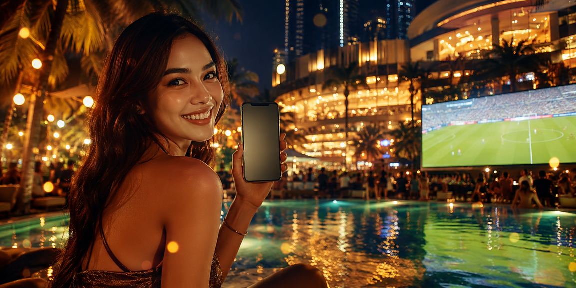 Suasana malam pasar dengan akses casino lewat aplikasi